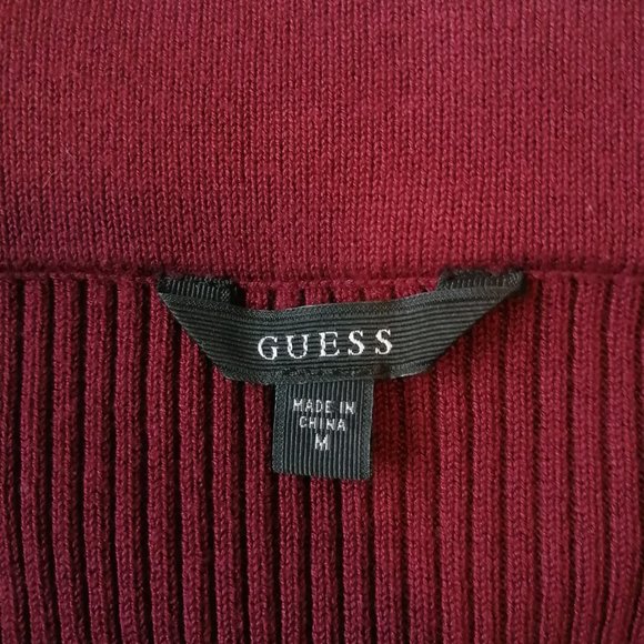 GUESS Off the Shoulder Rib Sweater - Medium - Picture 2 of 5